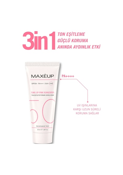 Maxeup Ton Eşitleyici Leke Karşıtı Yüksek Korumalı Güneş Seti SPF50+ 50 ML