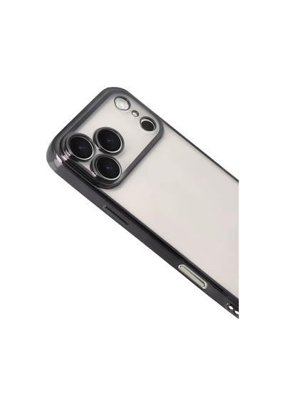 Newface Apple İphone 17 Pro Razer Lensli Silikon - Siyah
