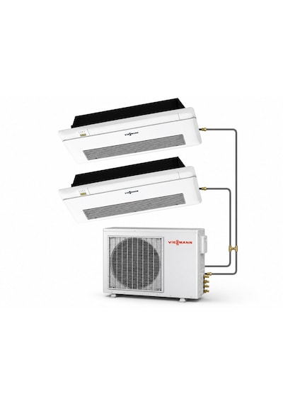 Viessmann Multi OFAA100MFA053 18 Dış + 2 İç Ünite 9000 + 12000 Btu Tek Yön Kaset Tipi Klima