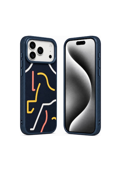 Nettech Apple iPhone 17 Pro Max Uyumlu Nt-n129 Desenli Seri Arka Koruma Kılıf - Turuncu