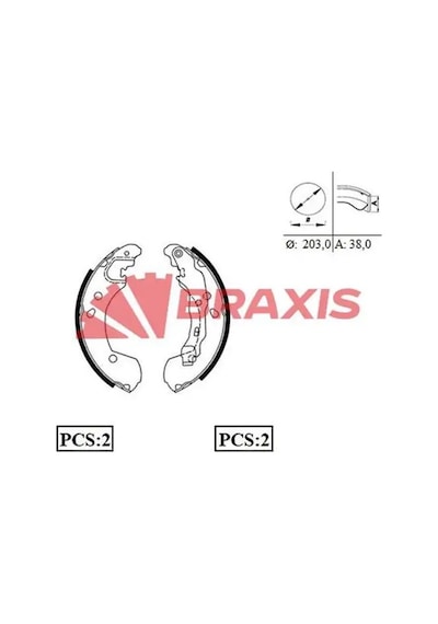 Renault Symbol 2 Arka Fren Balatasi 2009-2012 Braxıs Ac0087