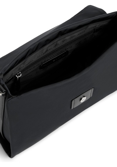 Tommy Hilfiger Th Elevated Nylon Siyah Omuz Çantası-15581