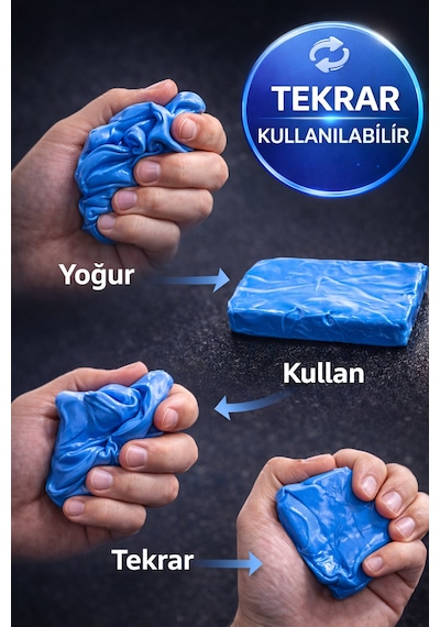 Oto Yüzey Temizleme Kil Hamuru Clay Bar Reçine Zift Balata Tozu Temizleyici