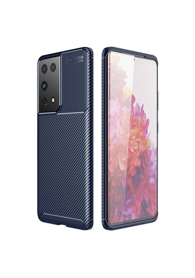 Samsung Uyumlu Galaxy S21 Ultra Kilif Karbon Silikon Case 389460052