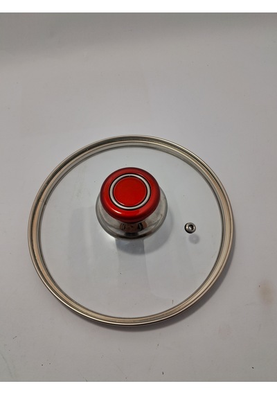 Cam Kapak 18 Cm Ve Kırmızı Elma Şekeri Kulp