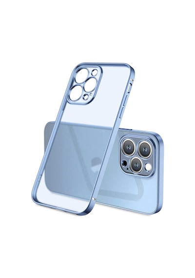Apple Uyumlu iPhone 13 Pro Max Uyumlu Zore Mat Gbox Kılıf-mavi Mavi -