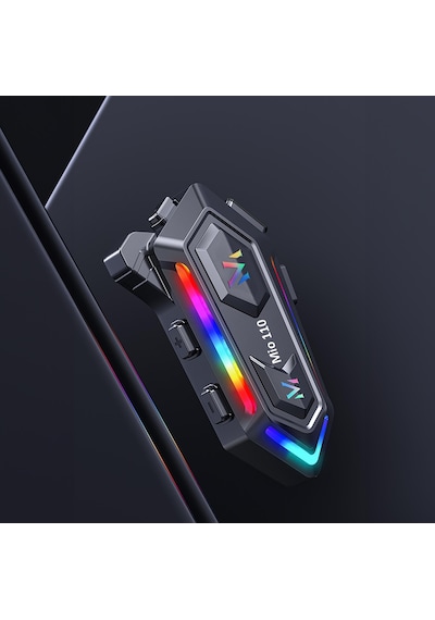 Mioji Mio 110 RGb 1000Mah Ipx6 Motosiklet Kask İçin Bluetooth Intercom Kulaklık