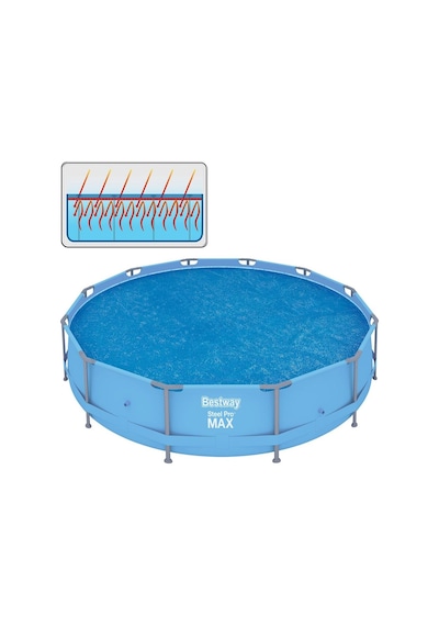 Bestway Flowclear Güneş Örtüsü, Ø 356 Cm, Yuvarlak 366 Cm Ve 396 Çok Renkli