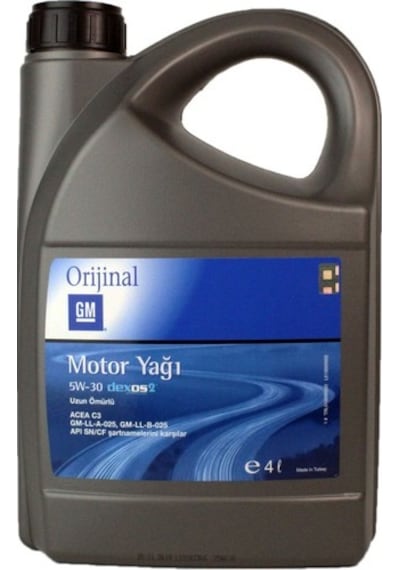 Gm 5W-30 Dexos 2 Tam Sentetik Motor Yağı 4 L