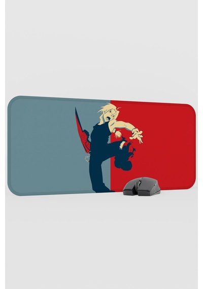 Fullmetal Alchemist Anime V4 - 70x30 Xl Gaming Kauçuk Kaymaz Taban Mouse Pad Fare Altlığı