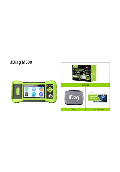 Jdiag M300 Motosiklet Arıza Tespit Cihazı 5.0 İnç Ekran Aksesuarsız 9-18v