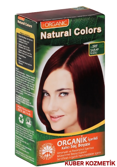 Natural Colors 5rf Şarap Kızılı Organik İçerikli Amonyaksız Kalıcı Saç Boyası