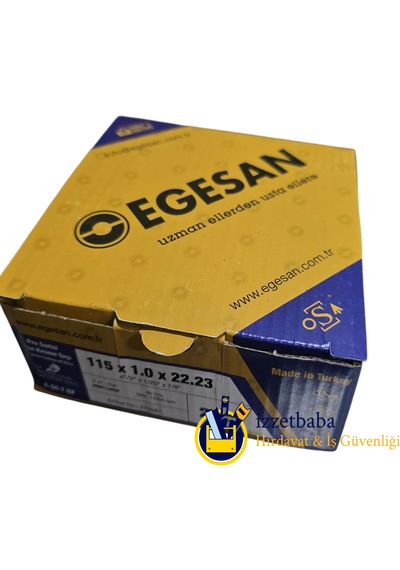 Egesan 115 X 1,0 X 22,23 Inox Serisi İnce Kesme Diski 400 Adet