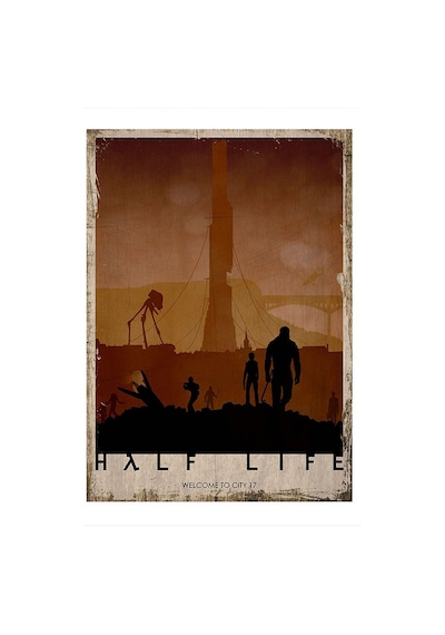 Bedeko Half Life Art Mdf Poster 25 Cm X 35 Cm