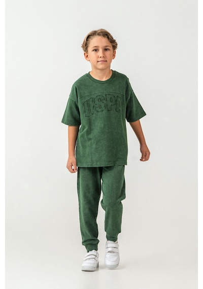 U.s. Polo Assn. Erkek Çocuk Yeşil Bermuda Takım Us2437-c-v1 Yeşil