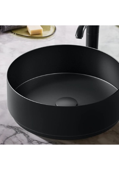 Alape Yuvarlak Çanak Lavabo - Mat Siyah - 40 Cm - 3222000240 Mat Siyah