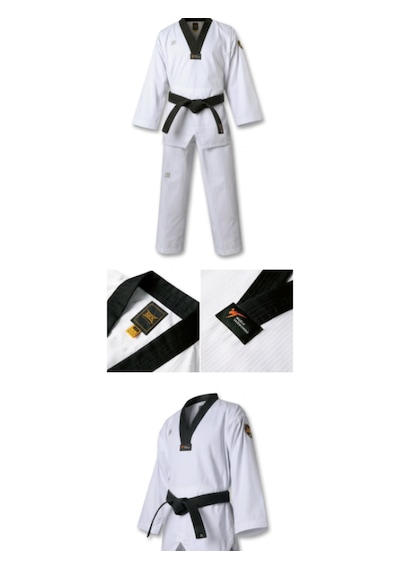 Mooto Mtx Standard Siyah Yaka Taekwondo Elbisesi Dobok Beyaz