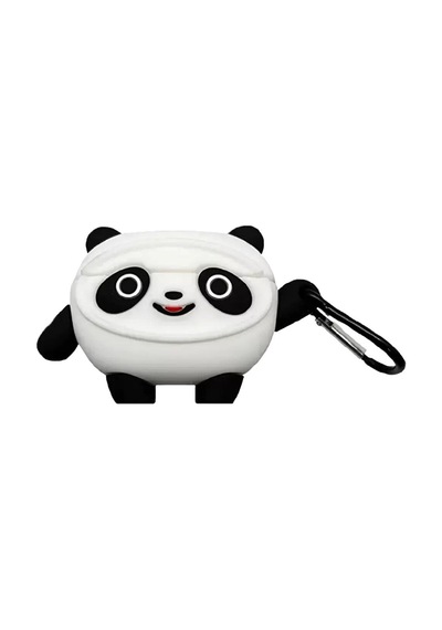E2M Apple Uyumlu AirPods 3 Kılıf Panda Beyaz