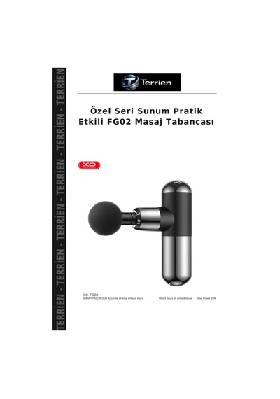 Özel Seri Sunum Pratik Etkili Fg02 Masaj Tabancası Çok Renkli