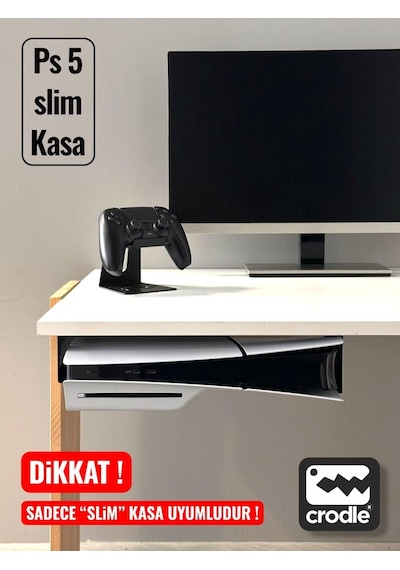 Playstation 5 Slim Masa Altı Stant Yerden Tasarruf Rahat Hava Akışı Gaming Aksesuar Konsol Tutacağı