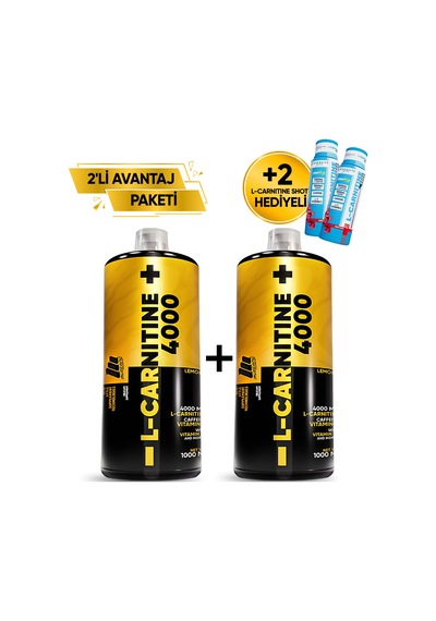 Mustang Nutrition L-carnitine 4000 Mg 1000 Ml 2 Li Avantaj Paketi 33 Servis Limon + 2 X L-karnitin Shot Hediyeli