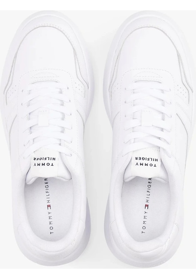 Tommy Hilfiger Modern Hafif Tabanlı Deri Erkek Sneaker Fm0fm05529ybs Beyaz