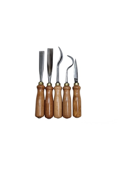 Ahşap Kaşık / Kuksa / Heykel Oyma Bıçak Seti Beşli