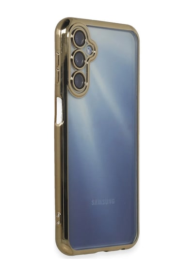 Newface - 67 - Samsung Galaxy Uyumlu A35 5g Kılıf Razer Lensli Silikon - Csmo-tex - - Gold