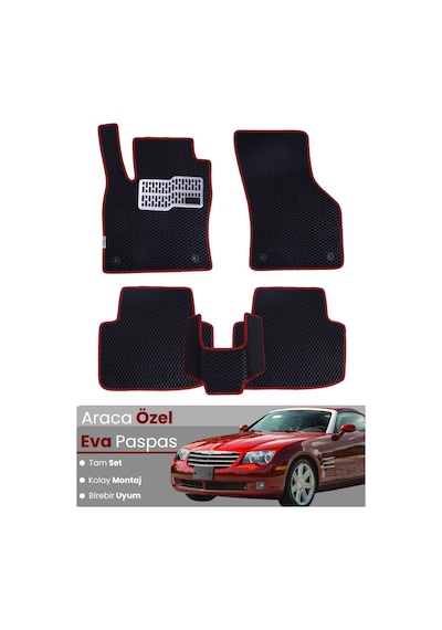 Chrysler Crossfire Coupe 2004-2008 Uyumlu Eva Paspas Tam Set Araca Özel,su Geçirmez 538