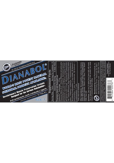 Hitech Dianabol Hacim Kütle Kazanımı Anabolic Form Usa 60 Tablet