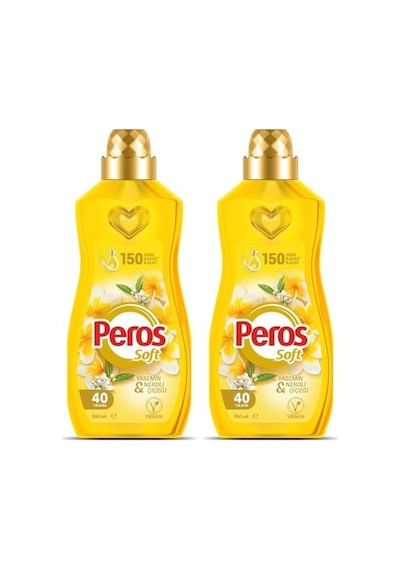 Peros Konsantre Yumuşatıcı Yasemin & Neroli Çiçeği 960 Ml 2 Paketi