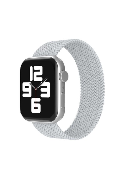Apple Watch 38mm Uyumlu Ayarlı Solo Silikon Kordon - Beyaz