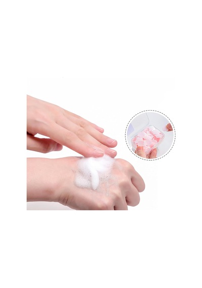 Lexroo Suda Çözünen Taşınabilir El Sabunu, 2 Adet, Pratik Seyahat Sabunu 2, Pembe