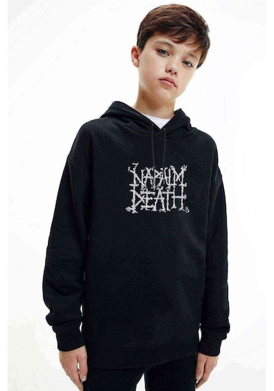 Tshirthane Napalm Deathbaskılı Unisex Çocuk Kapüşonlu Siyah Sweatshirt