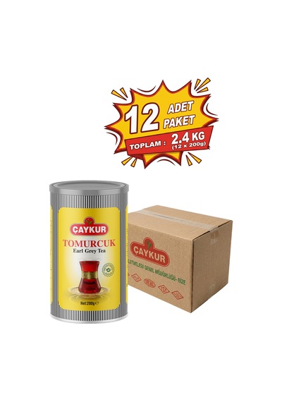 Tomurcuk Kokulu Earl Grey Dökme Çay 200 Gr. Onikili Paket