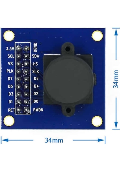 Ov7670 Kamera Modülü Cmos Görüntü Sensörü 640x480 Vga Cıf Otomatik Pozlama Kontrol Görüntü Işleme