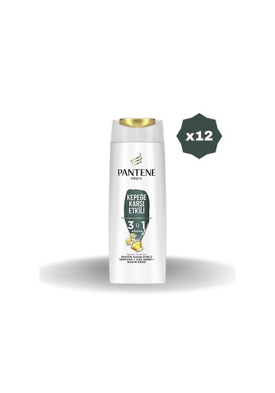 Pantene Kepek Karşıtı 3'ü 1 Arada Şampuan 400 Ml - 12 Adet