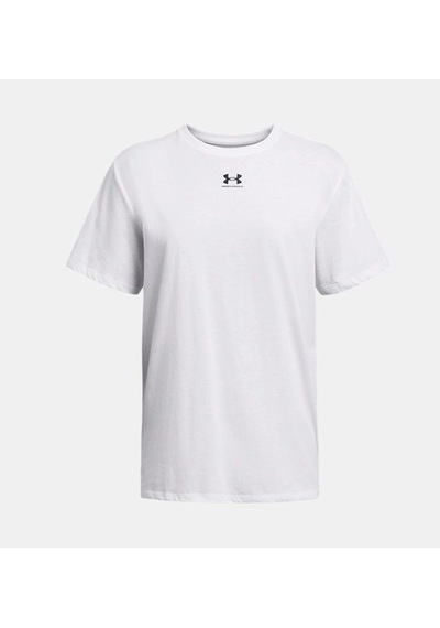 Under Armour Campus Oversize Kadın T-shirt 1387193-100 Beyaz