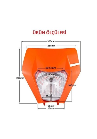 19129754 Ktm Ön Far Komple Yeni Model Siyah