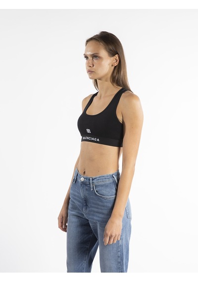 Balenciaga BALENCIAGA Kadın Crop Top BNG47C Siyah