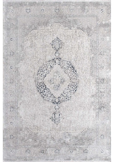 Oscar 100 Tarak Viskon Tuşeli Özel Polyester Halı Osc 3207 Lacivert E Lacivert
