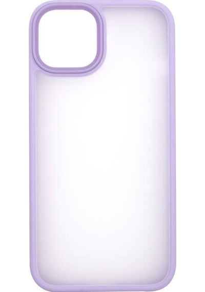 Apple iPhone Uyumlu 13 Mini Kılıf Kenarları Renkli Arkası Mat Kılıf Lila