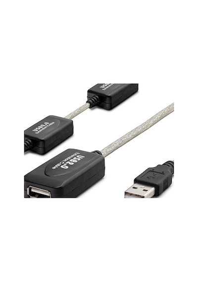 Usb Uzatma Kablosu 30 M - Silver Siyah Hdx7525 Evimdeyokyok