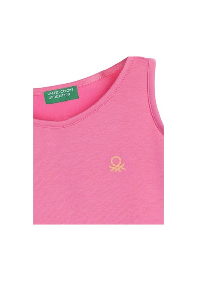 United Colors Of Benetton Kız Çocuk Atlet Bnt-g21279 Pembe