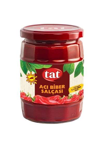 5 Adet Tat Acı Biber Salçası Cam 550 G