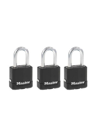 Master Lock M115xtrılf Magnum Ağır Hizmet Tipi Anahtarlı Dış Mekan Asma Kilit, 3'lü Paket Anahtarlı-aynı
