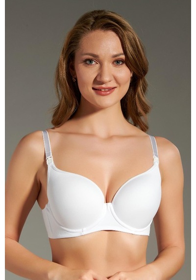 Newbra Kaplı Emzirme Sütyen - Beyaz