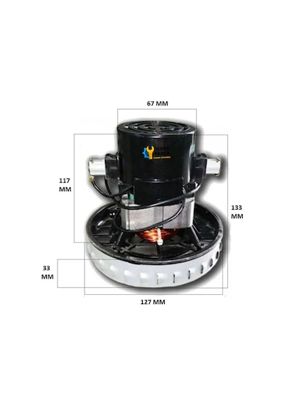 Arnica Uyumlu Tayfun Süpürge Motoru 1400w Ht90 Adet-set