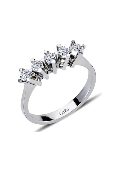Lova F Renk 0,42 Karat Pırlanta Beştaş Yüzük - 1070083