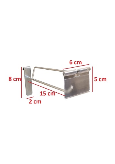 15 Cm - 100 Adet Galvaniz Etiketli Tel Pano Kancası Raf Askısı Galvaniz